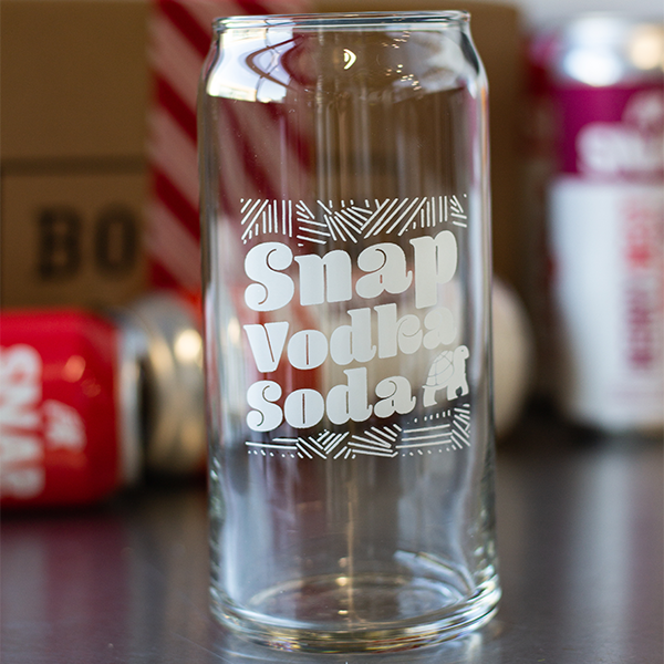Snap Vodka Soda 20oz Glass Bogside Brewing