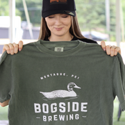 Bogside Duck Tee: Moss Green